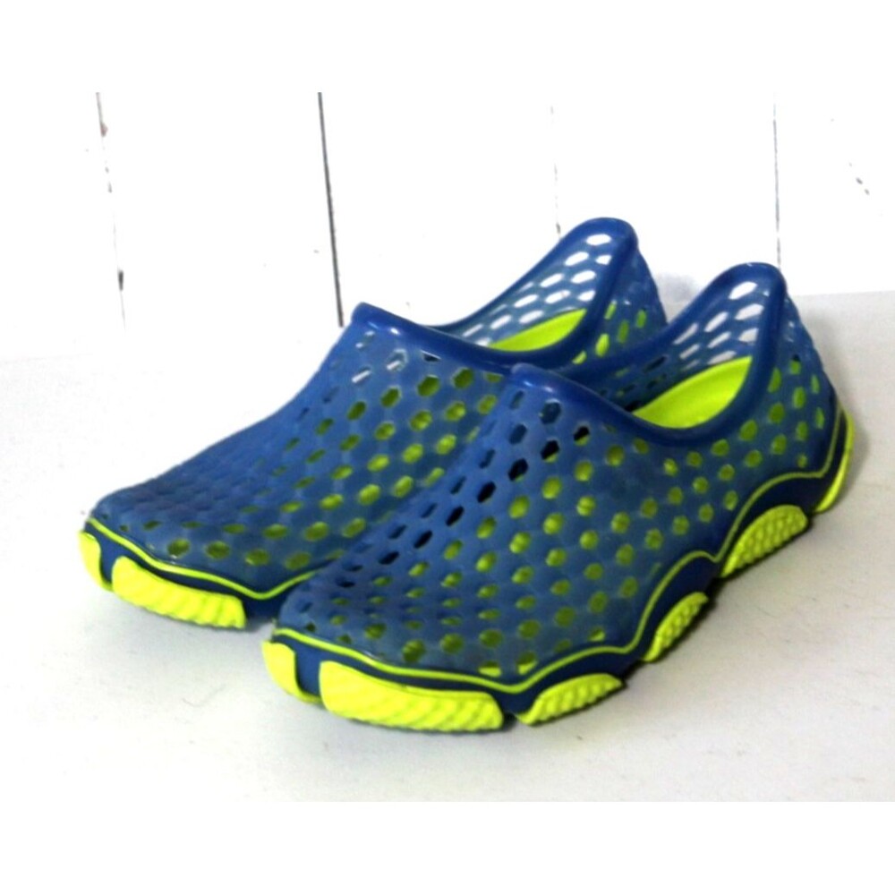 Kids Summer Beach Water Shoes-Youth Sports Shoe Size 2-3 Green &Blue
